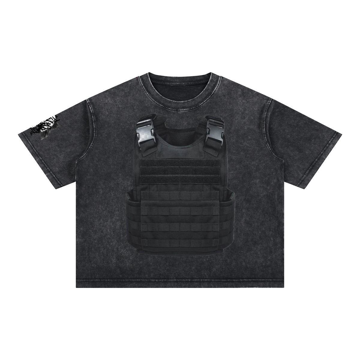 Mineral Wash Boxy Cotton T-Shirt